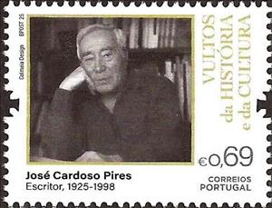 Stamp, José Cardoso Pires, Author, Portugal,  , Authors, Famous People, Literary People (Poets and Writers), Literature