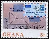 Stamp, Overprinted, Ghana,  , UPU, Stamps, Philatelic Exhibitions, Rabbits, Letters (Mail)