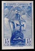 Stamp, Discovery of America, Spain,  , Discoveries, Expeditions, Sailing Ships, Ships