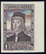 Stamp, Discovery of America, Spain,  , Discoverers, Discoveries, Expeditions, Explorers, Famous People, Headgear, Men