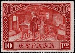 Stamp, Discovery of America, Spain,  , Discoverers, Discoveries, Expeditions, Explorers, Famous People