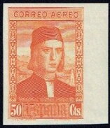 Stamp, Discovery of America, Spain,  , Discoverers, Discoveries, Expeditions, Explorers, Famous People, Headgear, Men