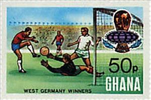 Stamp, Overprinted, Ghana,  