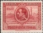 Stamp, Sevilla and Barcelona Exhibitions, Spain,  , Expositions, Famous People, Heads of State, Kings, Men, Monuments, Royalty