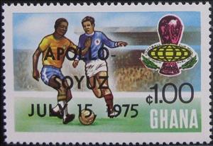 Stamp, Overprinted, Ghana,  , Sport