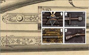 Booklet Pane, Royal Armories Collection, United Kingdom of Great Britain & Northern Ireland,  , Weapons