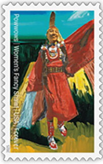 Stamp, Women's Fancy Shawl Dance, United States of America,  , Dance, Festivals, Suits and Costumes