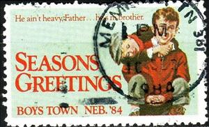 Stamp, Seasons Greetings, United States of America,  , Charity, Children, Greetings