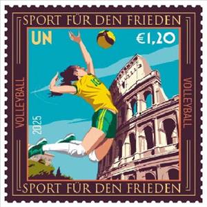 Stamp, Volleyball, UNO Vienna,  , Volleyball