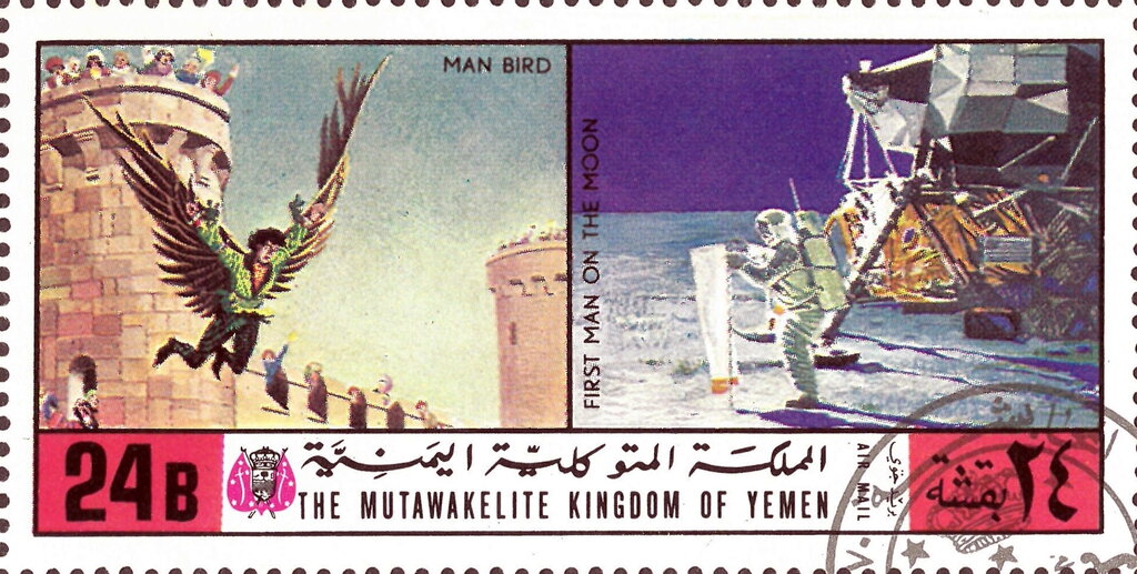 Man Bird & First Man on the Moon