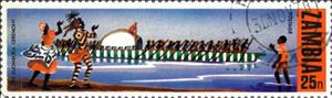Stamp, The Kuomboka Ceremony, Zambia,  , Canoeing, Crafts, Dance