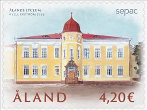 Stamp, SEPAC 2025 : Åland Lyceum, Åland Islands,  , Architecture, Buildings, S.E.P.A.C., Schools