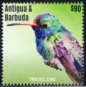 Stamp, Broad-billed Hummingbird, Antigua and Barbuda,  , Birds, Hummingbirds