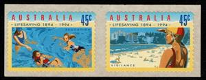 Stamp, Lifeguard on Watch - Vigilance, Australia,  , Anniversaries and Jubilees, Beaches, Rescue Services, Women