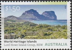 Stamp, Lord Howe Island Group, New South Wales, Australia,  , Islands, Landscapes, UNESCO World Heritage Sites