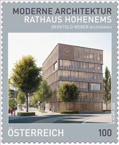 Stamp, City Hall, Hohenems, Austria,  , Architecture, Buildings, City Halls