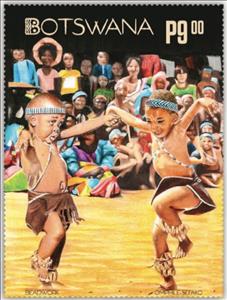 Stamp, Beadwork, Botswana,  , Crafts