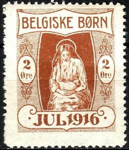 Stamp, Belgiske Børn, Denmark,  , Charity, Children, Christmas