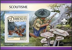 Souvenir Sheet, Scouting, Djibouti,  , Organizations, Scouting