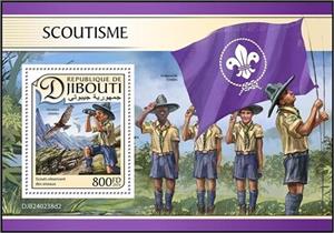 Souvenir Sheet, Scouting, Djibouti,  , Organizations, Scouting