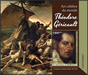 Souvenir Sheet, Théodore Géricault (1791–1824), Djibouti,  , Painters, Paintings