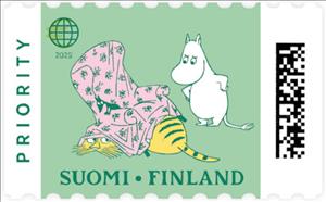 Stamp, Moomins, 80 Years, Finland,  , Cartoons, Comics, Fairy Tales