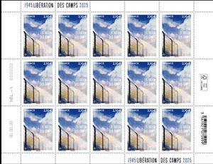 Mini Sheet, Liberation of Concentration Camps, 80 Years, France,  , Concentration Camps, Liberations, Second World War
