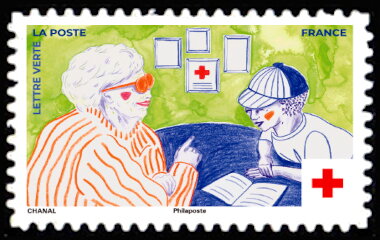Stamp, Red Cross of France, France,  , Red Cross and Red Crescent