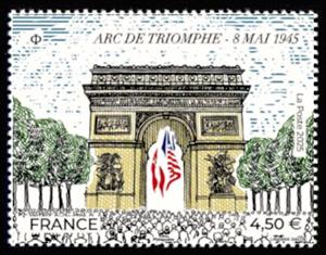 Stamp, Vicotry in Europe Day, 1945, France,  , Second World War
