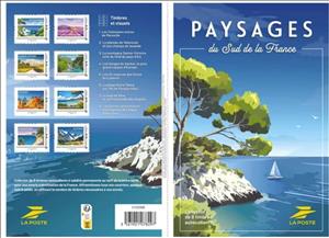 Souvenir Sheet, Landscapes of South France, France,  , Beaches, Coastal Areas, Islands, Landscapes, Mountains, Rivers