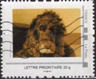 Stamp, Spaniel, France,  , Animals (Fauna), Dogs