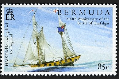 HMS Pickle racing back to England