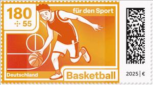 Stamp, Basketball, Germany, Federal Republic,  , Basketball, Sports