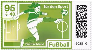 Stamp, Football, Germany, Federal Republic,  , Football (Soccer), Sports
