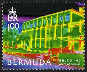 Stamp, Building, Bermuda,  , Electricity