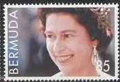 Queen Elizabeth II wearing tiara and large earrings