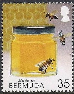 Stamp, Jar of honey, Bermuda,  , Crafts