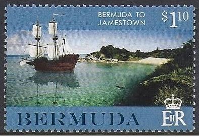 Ship and coastline with panel colours of Blue