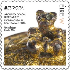 Stamp, Viking Brooch, Dublin, Ireland,  , Archaeology, C.E.P.T. / Europe, Metalworking
