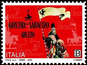Stamp, Joust of the Saracen of Arezzo, Italy,  , Festivals, Tourism