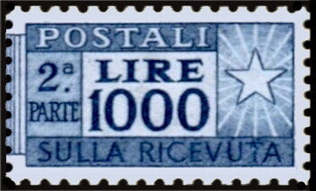 Stamp, Post Rider - Line 13¼ - 2nd part, Italy,  , Postal Services, Stars