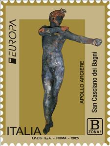 Stamp, Statue of Apollo from San Casciano dei Bagni, Italy,  , C.E.P.T. / Europe, Statues
