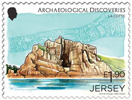 Stamp, La Cotte, Jersey,  , Archaeology