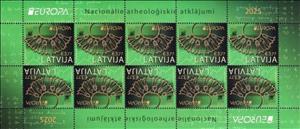 Full Pane, Europa (C.E.P.T.) 2025 - Archaeological Discoveries, Latvia,  , C.E.P.T. / Europe, Jewelery