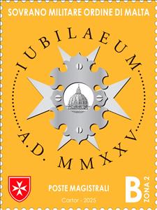 Stamp, Holy Year 2025, Malta, Sovereign Military Order of,  , Holy Year