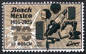 Stamp, Bosch Mexico, 70 Years, Mexico,  , Economy