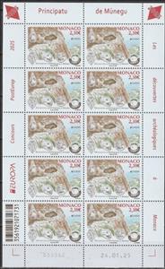 Full Pane, Europa (C.E.P.T.) 2025 - Archaeological Discoveries, Monaco,  , Archaeology, C.E.P.T. / Europe