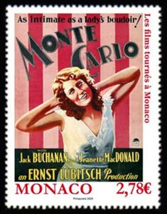 Stamp, Monte Carlo (1930), Monaco,  , Movies, Promotional Posters