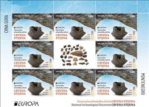 Full Pane, Europa (C.E.P.T.) 2025 - Relics from Crvena Stijena, Montenegro,  , Archaeology, C.E.P.T. / Europe