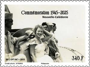 Stamp, End of World War II, 80 Years, New Caledonia,  , Second World War